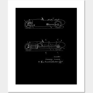 Automobile Car Vintage Patent Drawing Posters and Art